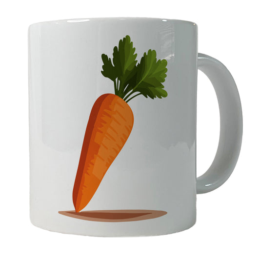 Carrot Cute Vegetable Vegetarian Vegan Ceramic Tea Coffee Mug Cup - 11oz