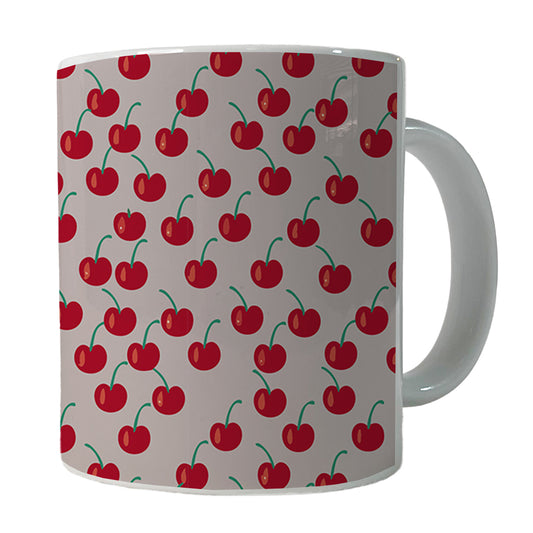 Cherries Cherry Cute Pattern Ceramic Tea Coffee Mug Cup - 11oz