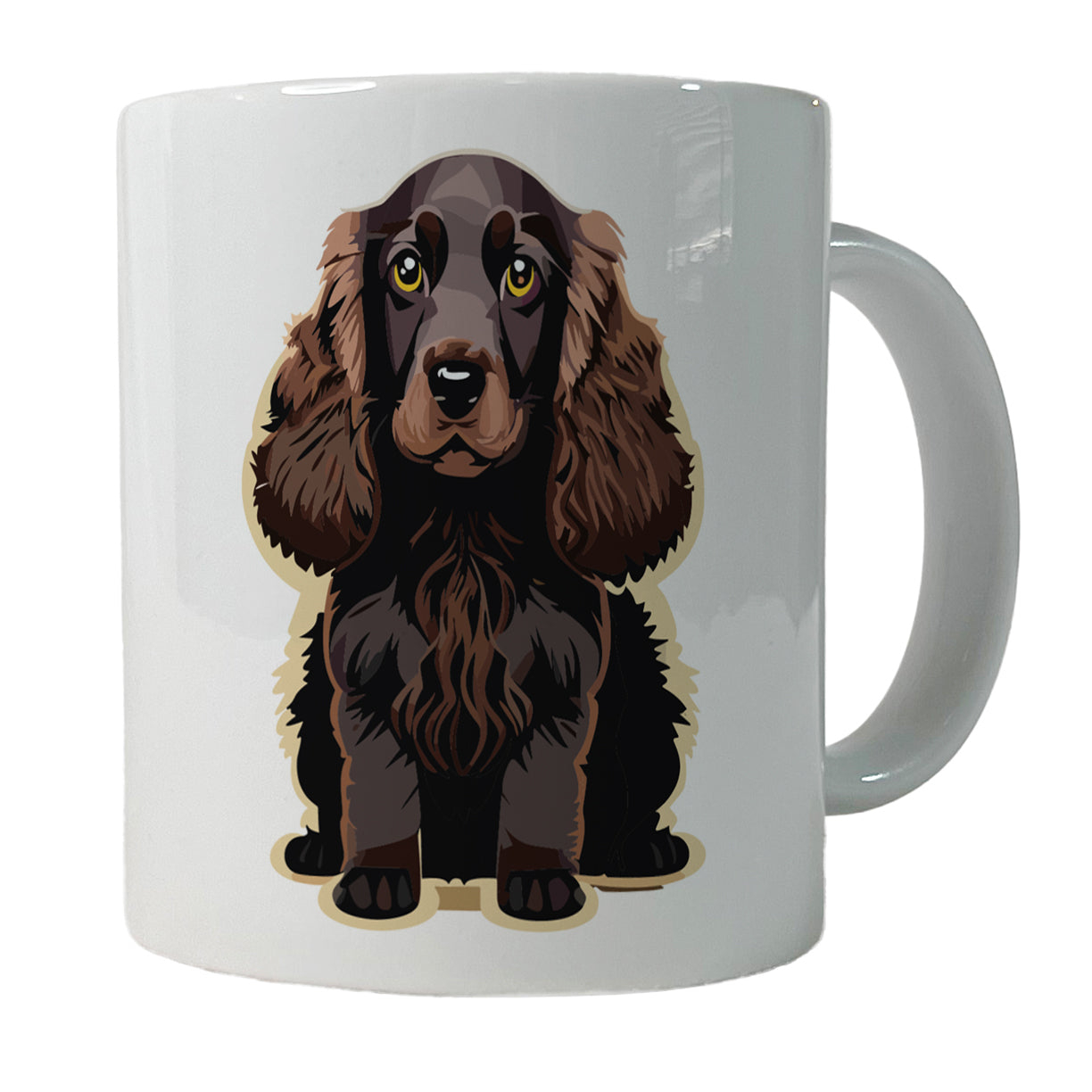 Cocker Spaniel Dark Standing Ceramic Tea Coffee Mug Cup - 11oz