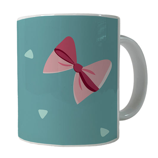 Coquette Pink Bows Scattered Ceramic Tea Coffee Mug Cup - 11oz
