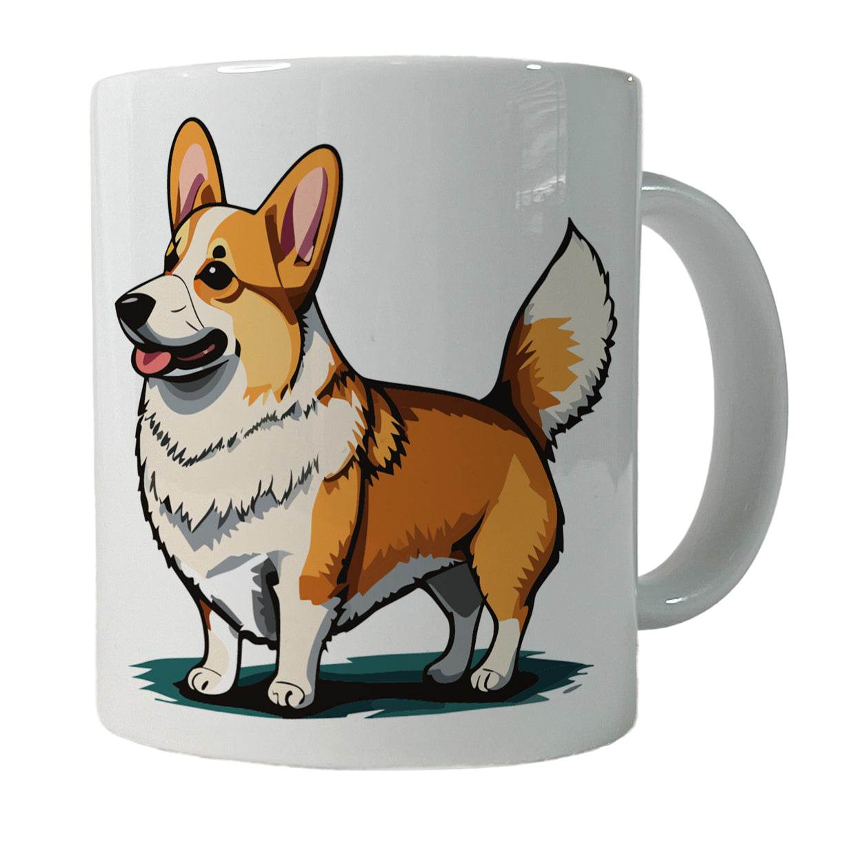 Corgi Dog Standing Ceramic Tea Coffee Mug Cup - 11oz