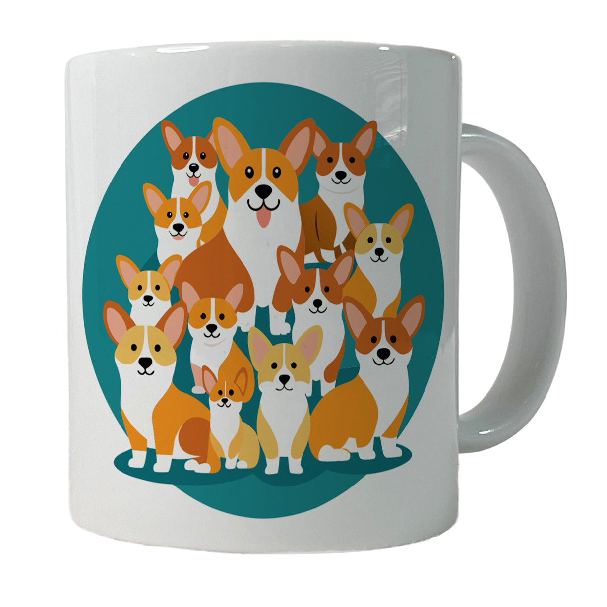 Corgis Dogs Oodles Ceramic Tea Coffee Mug Cup - 11oz