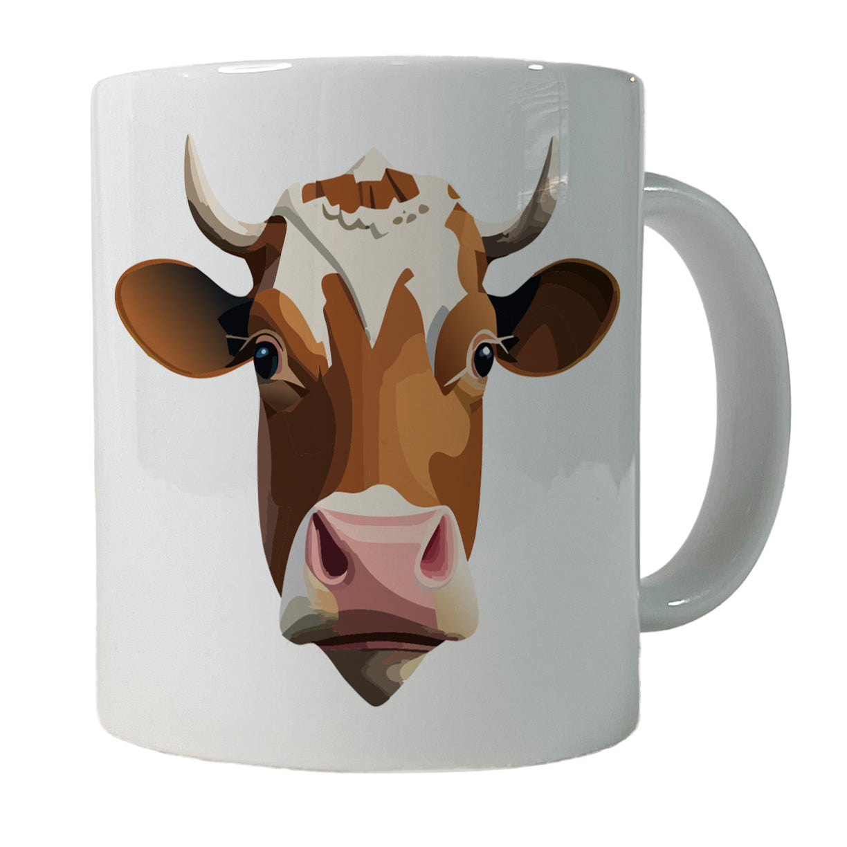Cow Face Funny Ceramic Tea Coffee Mug Cup - 11oz