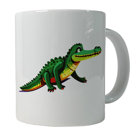 Crocodile Alligator on the Move Ceramic Tea Coffee Mug Cup - 11oz