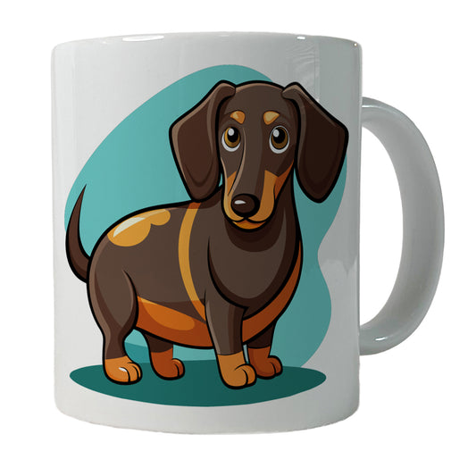 Dachshund Dog Profile Ceramic Tea Coffee Mug Cup - 11oz