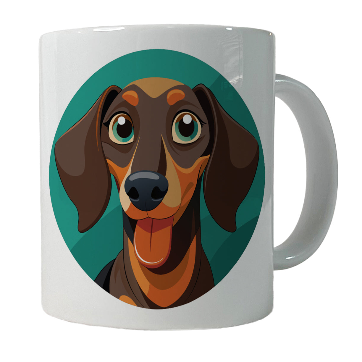 Dachshund Dog Sticking Out Tongue Funny Ceramic Tea Coffee Mug Cup - 11oz