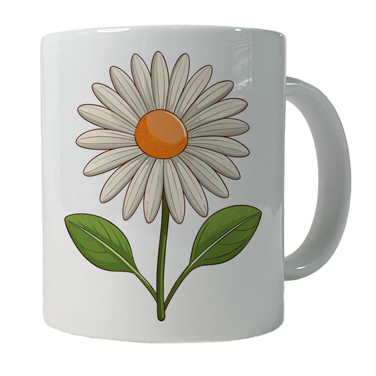 Daisy Flower Cute Ceramic Tea Coffee Mug Cup - 11oz