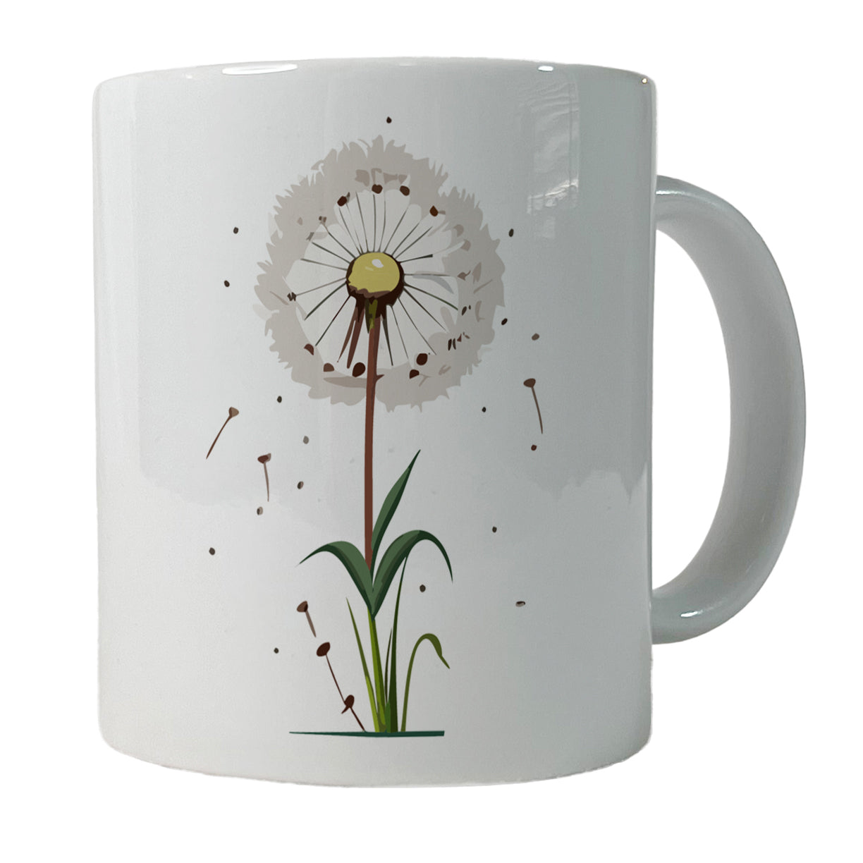 Dandelion Weed Flower Ceramic Tea Coffee Mug Cup - 11oz