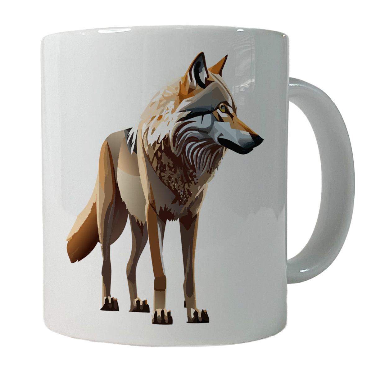 Dire Wolf Standing Ceramic Tea Coffee Mug Cup - 11oz