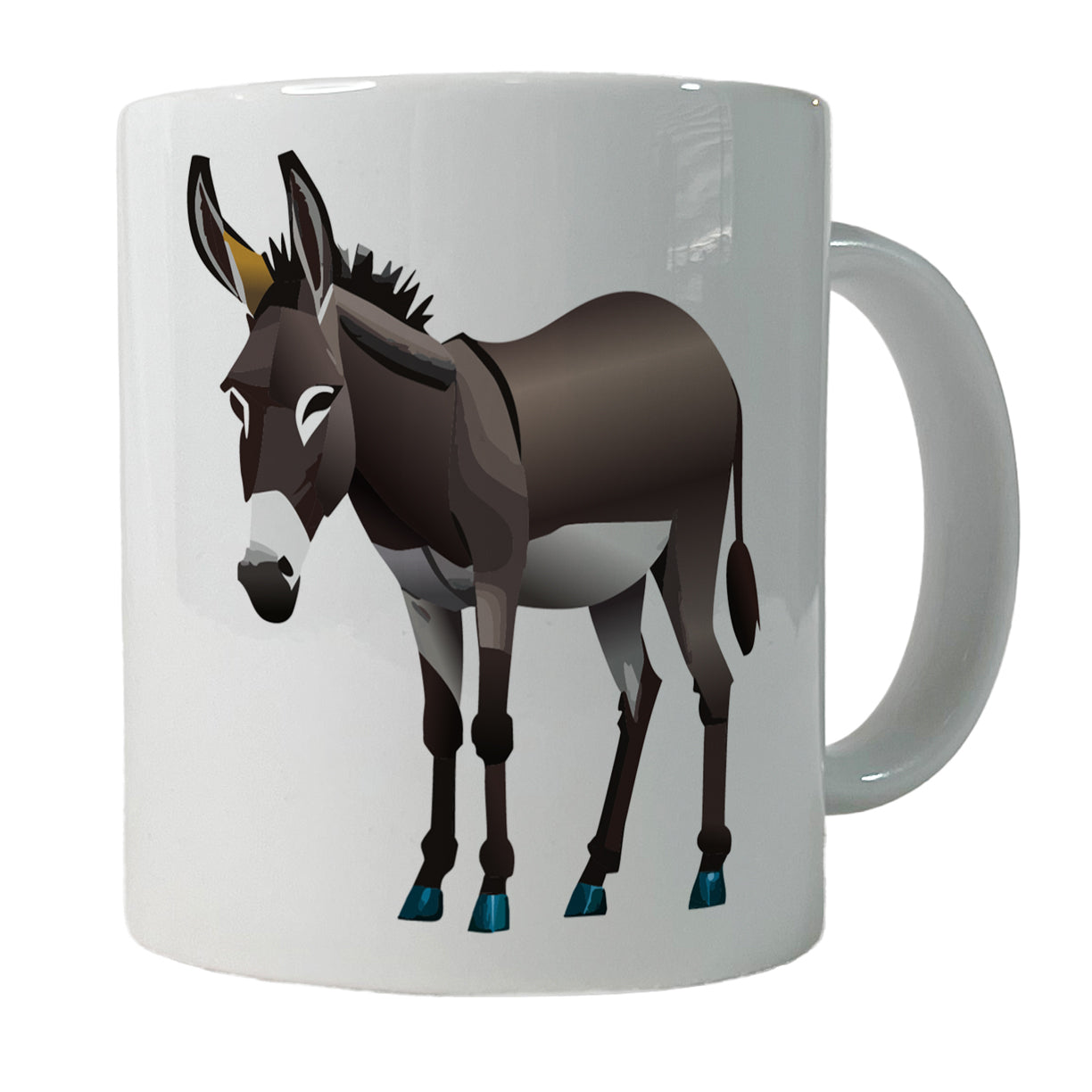 Donkey Standing Ceramic Tea Coffee Mug Cup - 11oz
