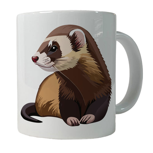 Ferret Friend Ceramic Tea Coffee Mug Cup - 11oz
