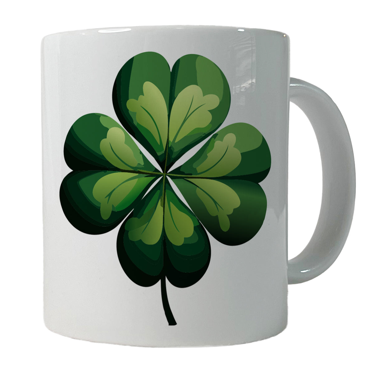 Four Leaf Clover 4 Lucky St Patrick's Day Ceramic Tea Coffee Mug Cup - 11oz
