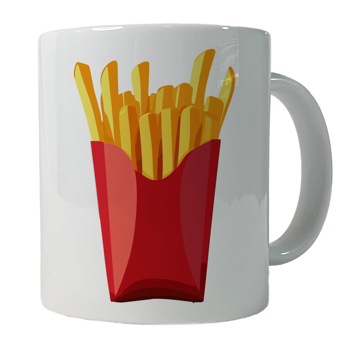 French Fries Red Container Ceramic Tea Coffee Mug Cup - 11oz