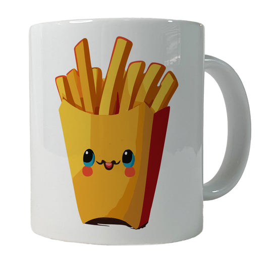 French Fries Smiling Ceramic Tea Coffee Mug Cup - 11oz