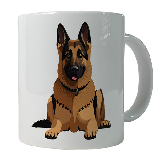 German Shepherd Dog Ceramic Tea Coffee Mug Cup - 11oz