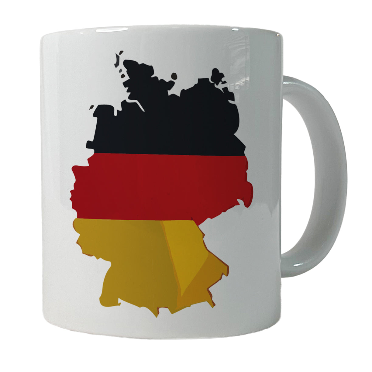 Germany German Flag Country Shape Ceramic Tea Coffee Mug Cup - 11oz