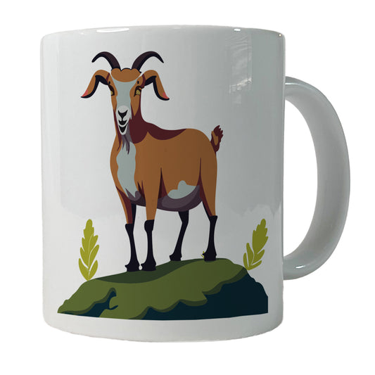 Goat Standing Ceramic Tea Coffee Mug Cup - 11oz