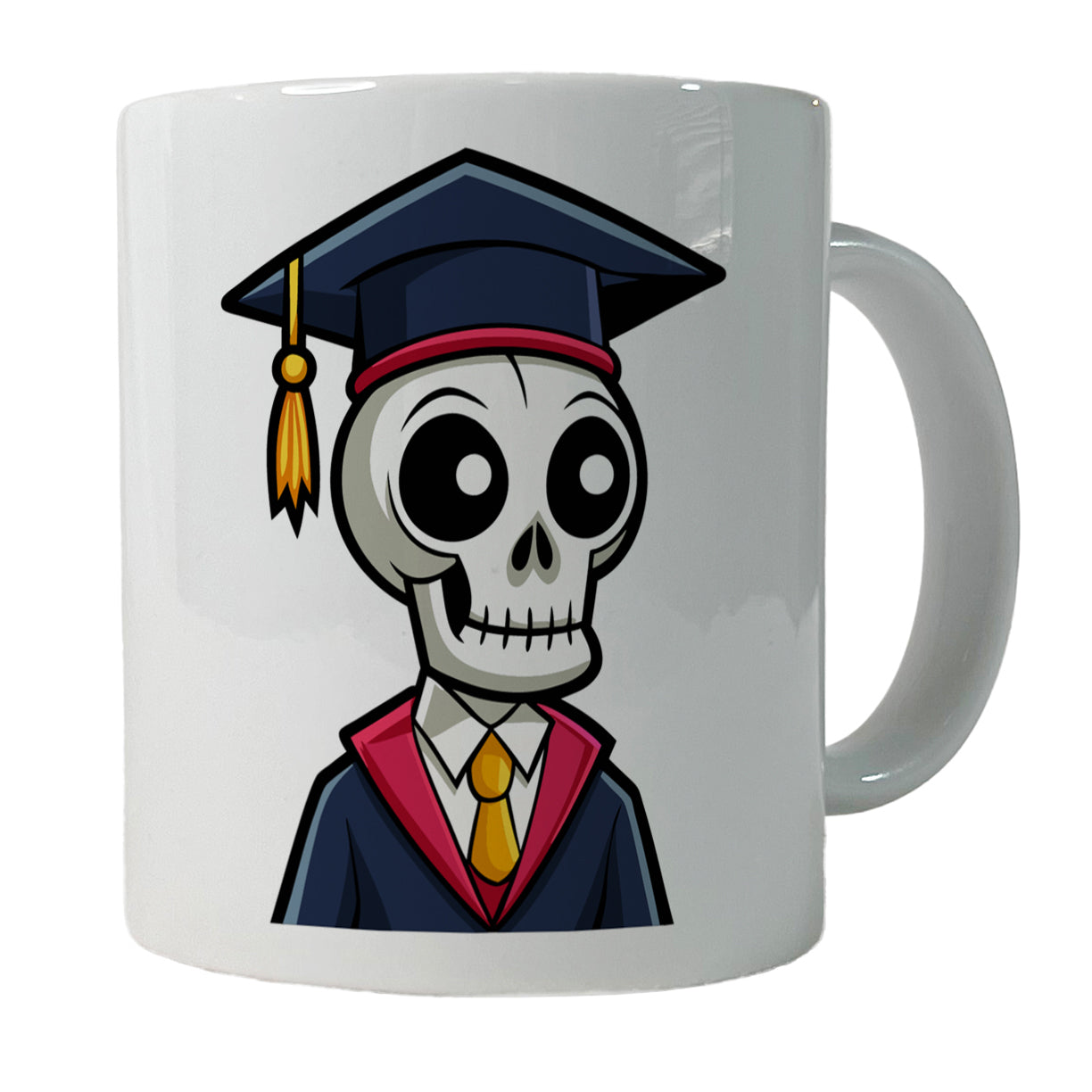 Graduate Skeleton Cute Graduation Ceramic Tea Coffee Mug Cup - 11oz