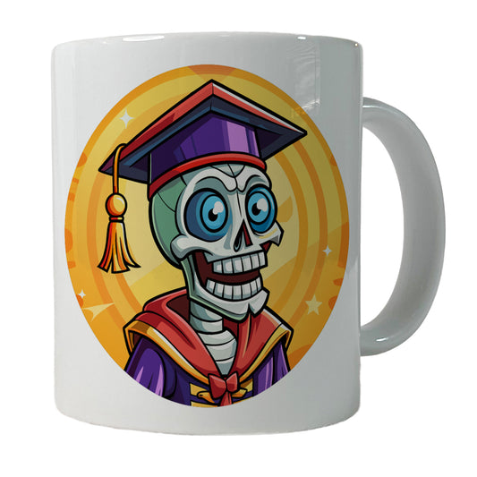 Graduate Skeleton Funny Graduation Ceramic Tea Coffee Mug Cup - 11oz