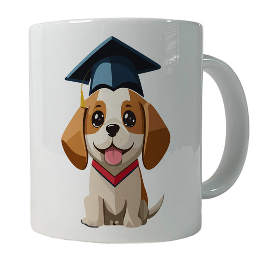 Graduation Dog Graduate Cute Ceramic Tea Coffee Mug Cup - 11oz