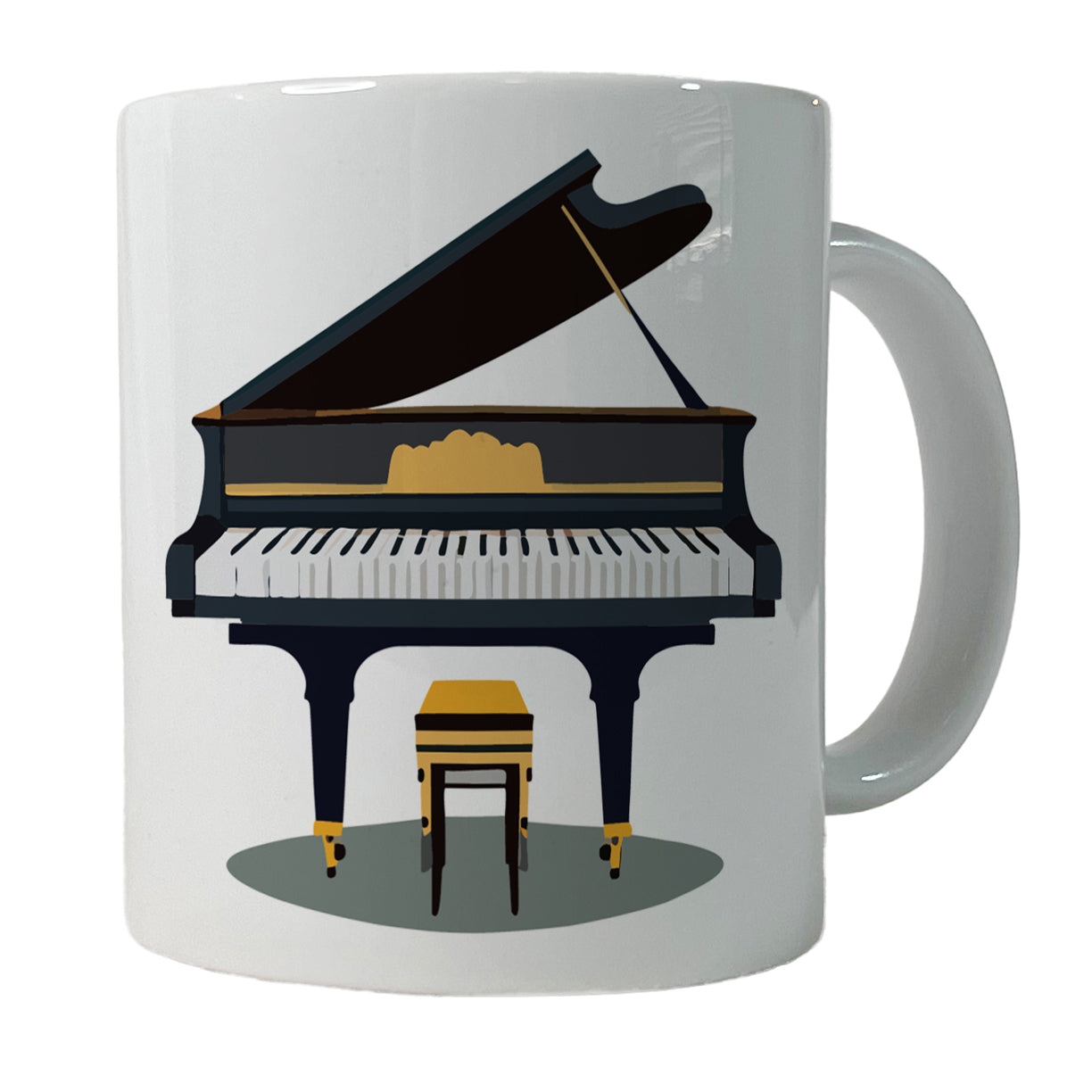 Grand Piano Music Musician Ceramic Tea Coffee Mug Cup - 11oz