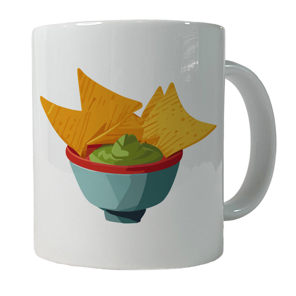 Guacamole and Tortilla Chips Ceramic Tea Coffee Mug Cup - 11oz