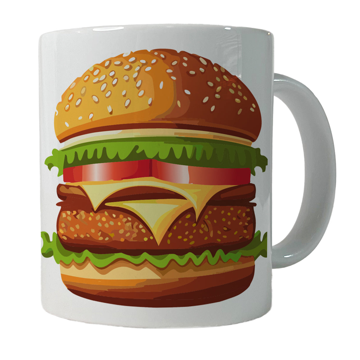 Hamburger Yummy Fast Food Ceramic Tea Coffee Mug Cup - 11oz
