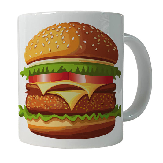 Hamburger Yummy Fast Food Ceramic Tea Coffee Mug Cup - 11oz