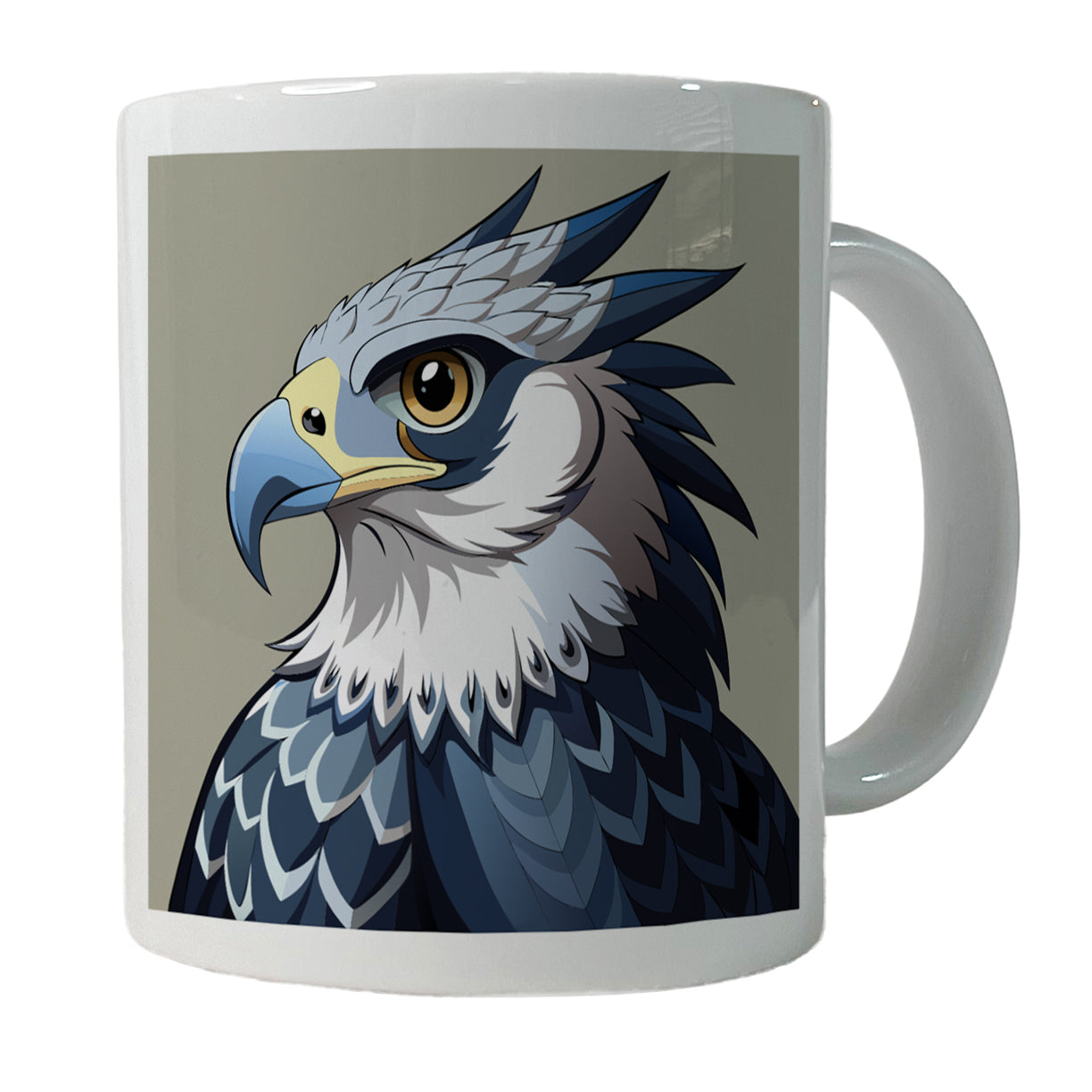 Harpy Eagle Profile Ceramic Tea Coffee Mug Cup - 11oz