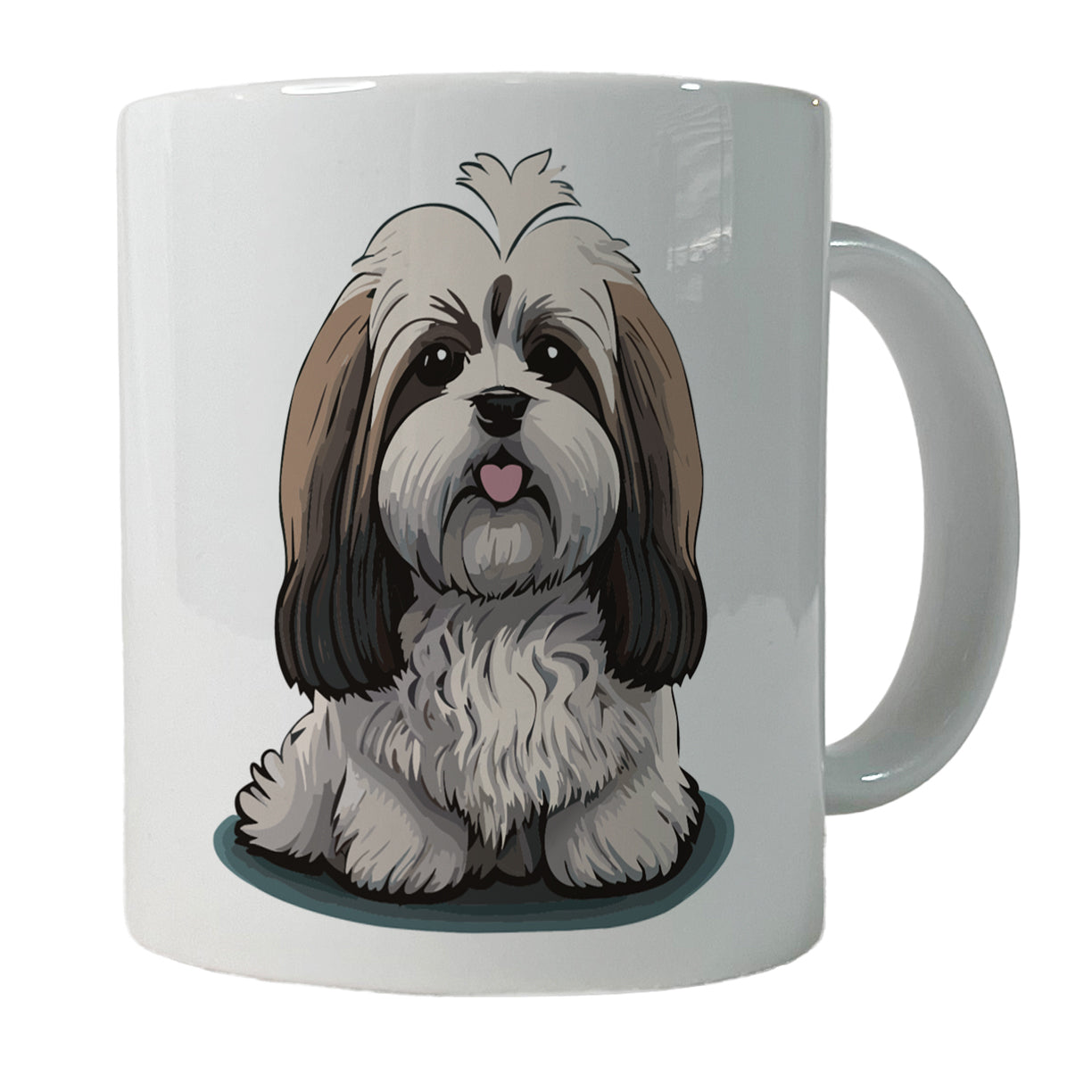 Havanese Dog Sitting Ceramic Tea Coffee Mug Cup - 11oz