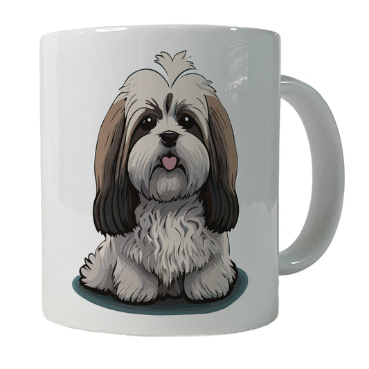 Havanese Dog Sitting Ceramic Tea Coffee Mug Cup - 11oz