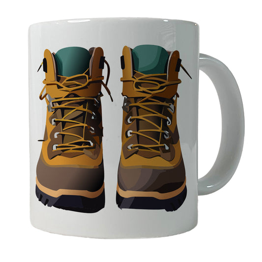 Hiking Boots Hiker Ceramic Tea Coffee Mug Cup - 11oz