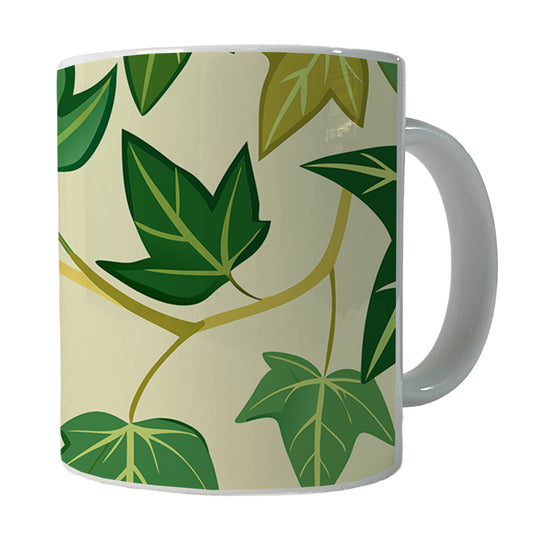 Ivy Vines Pattern Ceramic Tea Coffee Mug Cup - 11oz