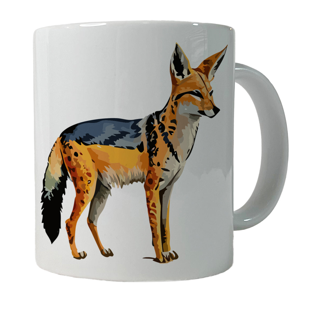 Jackal Watercolor Ceramic Tea Coffee Mug Cup - 11oz