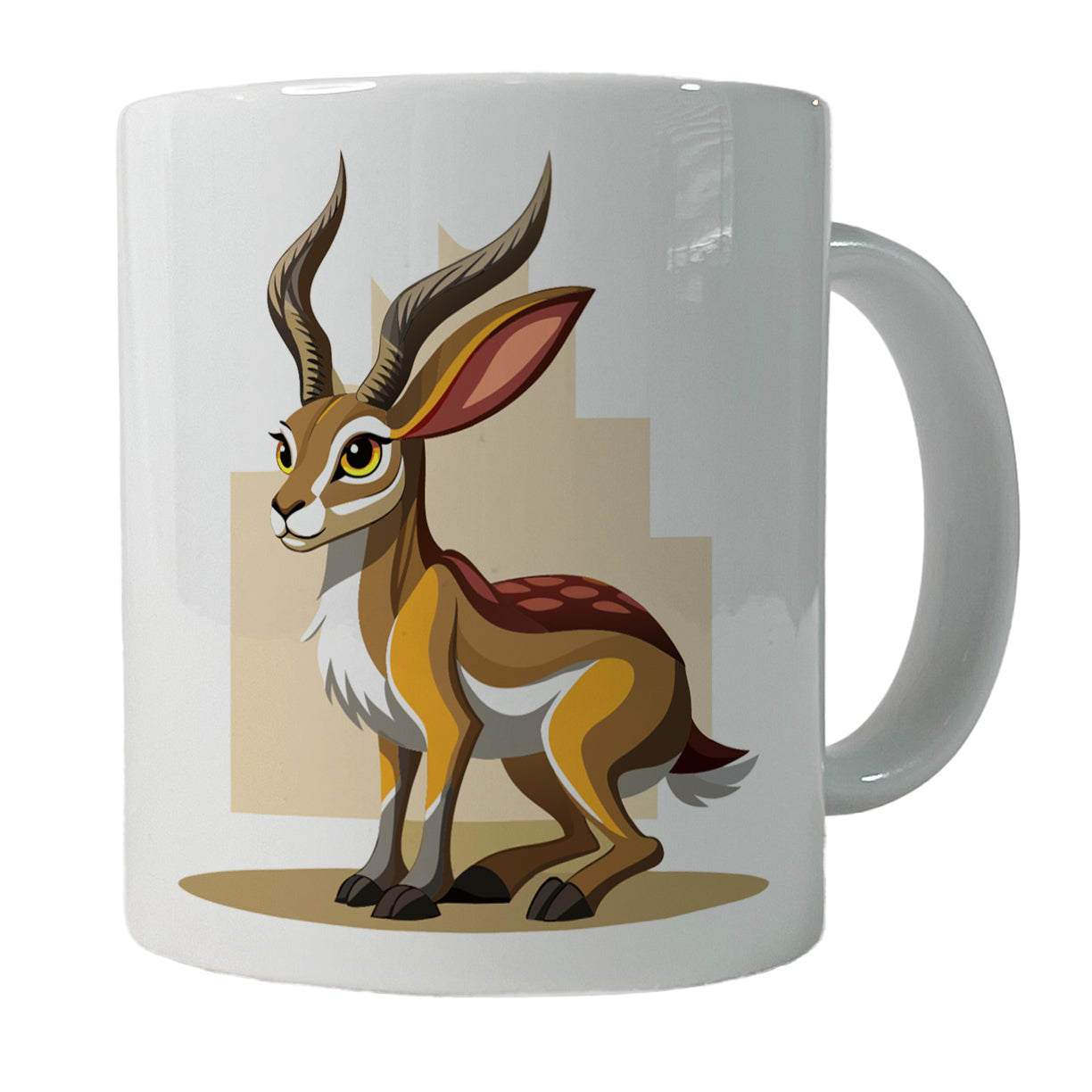 Jackalope Elegant Ceramic Tea Coffee Mug Cup - 11oz