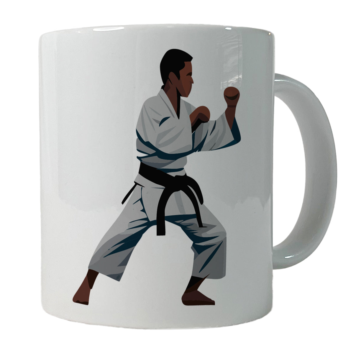 Karate Man Ceramic Tea Coffee Mug Cup - 11oz