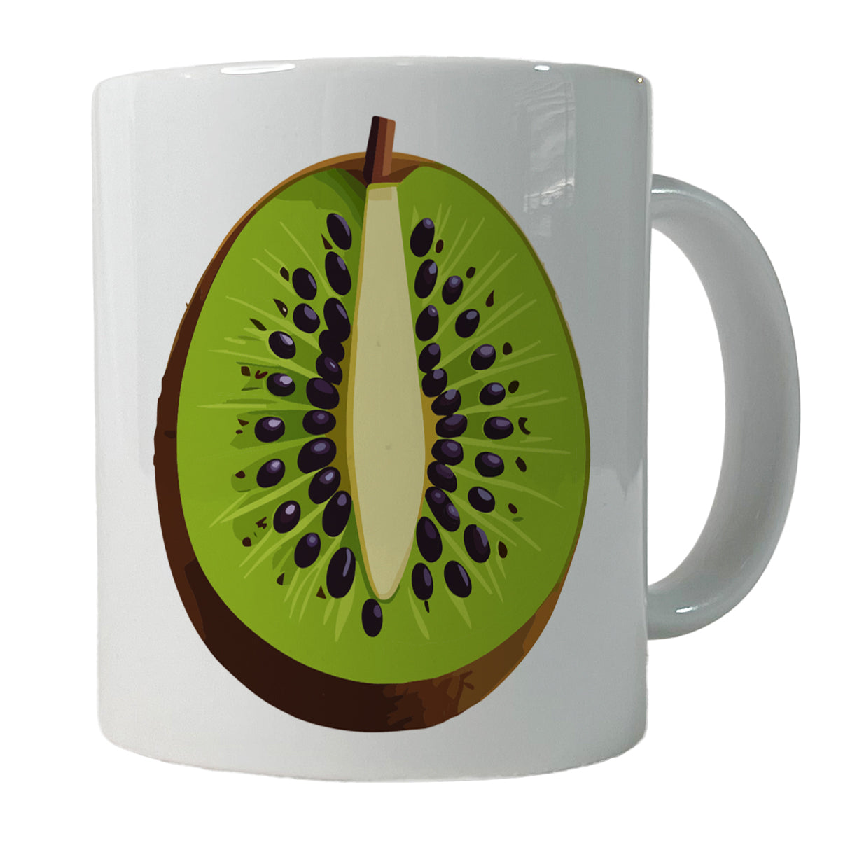 Kiwi Fruit Slice Ceramic Tea Coffee Mug Cup - 11oz