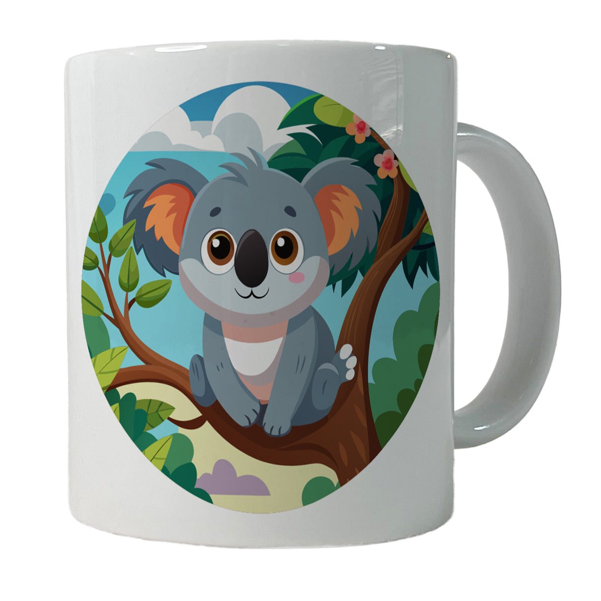 Koala Cute in Tree Ceramic Tea Coffee Mug Cup - 11oz