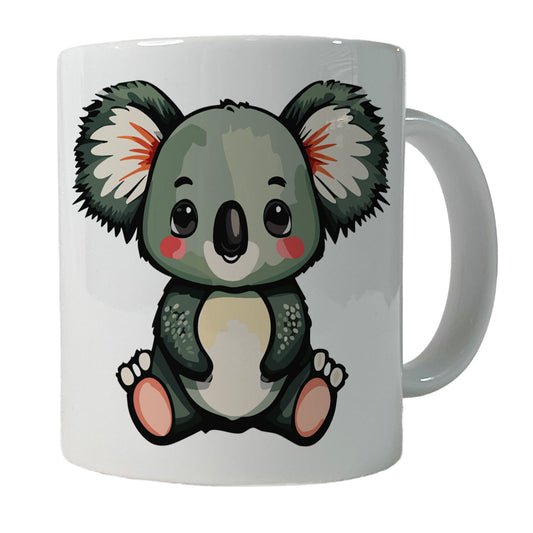 Koala Cute Watercolor Ceramic Tea Coffee Mug Cup - 11oz