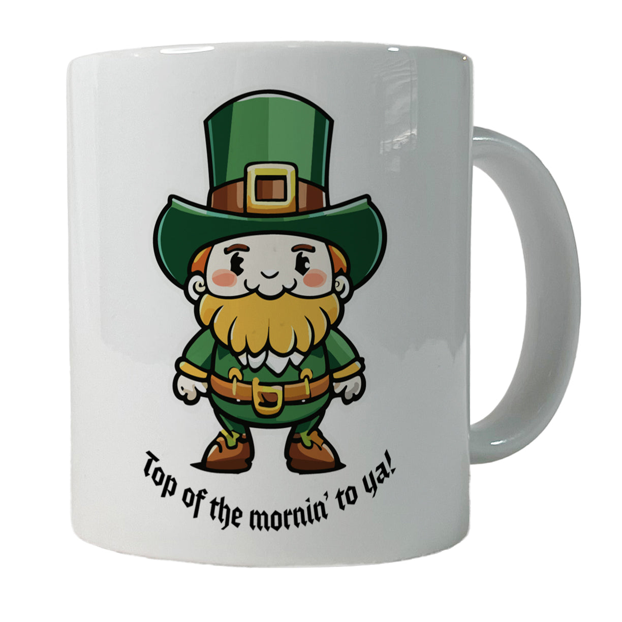 Leprechaun Irish Top of the Morning Funny St Patrick's Day Ceramic Tea Coffee Mug Cup - 11oz