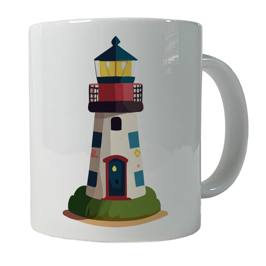 Lighthouse Light House Landmark Ocean Ceramic Tea Coffee Mug Cup - 11oz