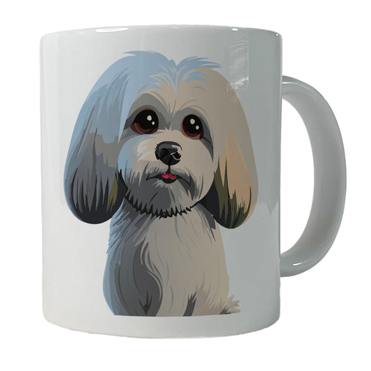 Maltese Dog Cute Ceramic Tea Coffee Mug Cup - 11oz