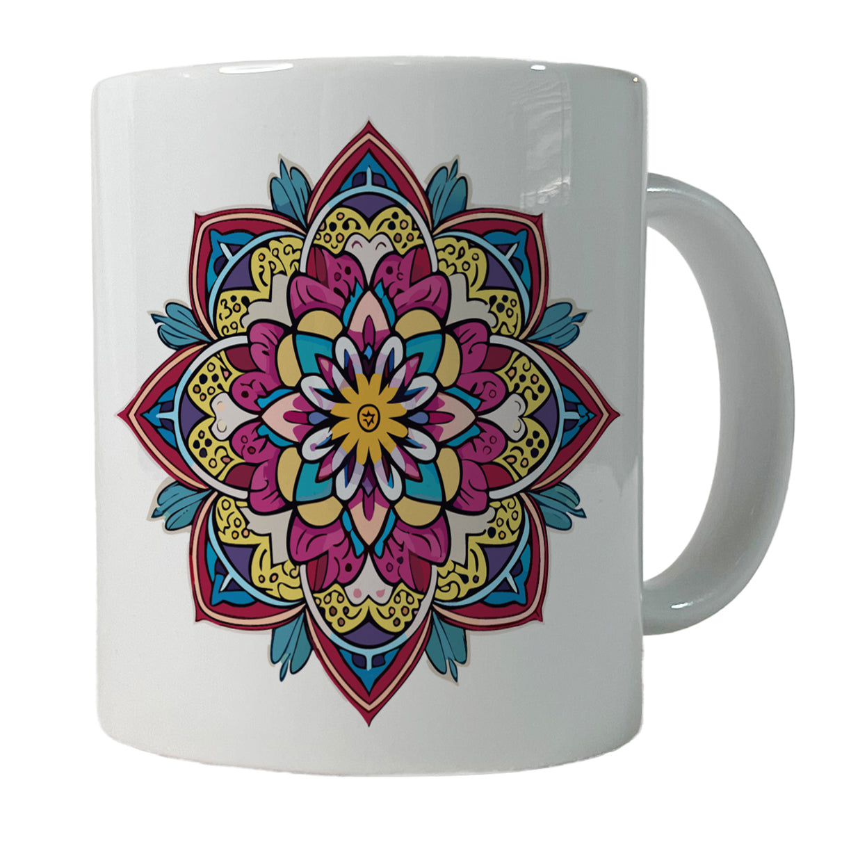 Mandala Colorful Beautiful Ceramic Tea Coffee Mug Cup - 11oz