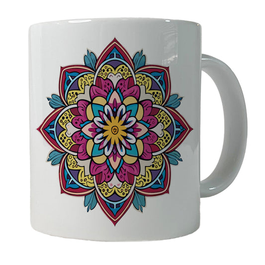 Mandala Colorful Beautiful Ceramic Tea Coffee Mug Cup - 11oz