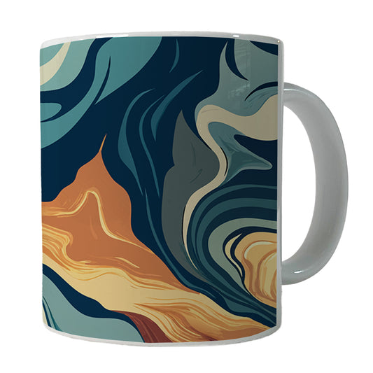 Marble Design Ceramic Tea Coffee Mug Cup - 11oz