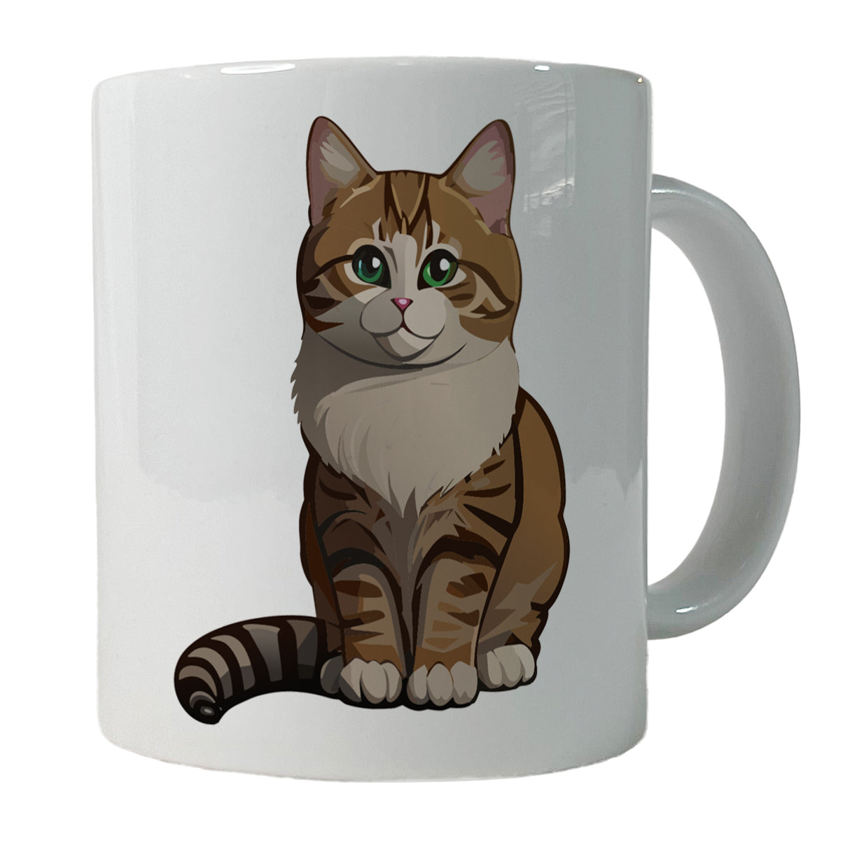 Munchkin Cat Sitting Ceramic Tea Coffee Mug Cup - 11oz