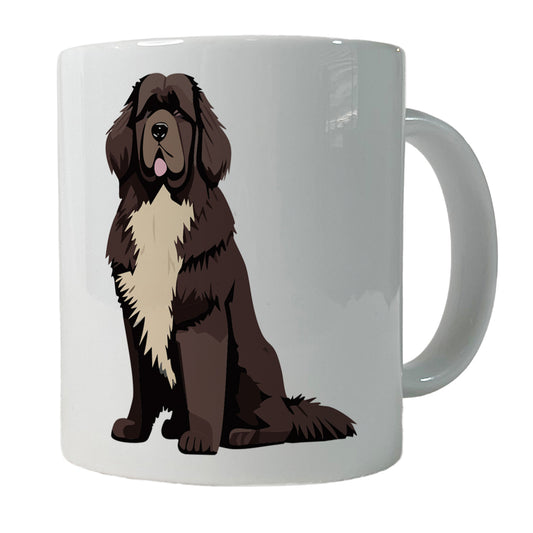 Newfoundland Dog Sitting Ceramic Tea Coffee Mug Cup - 11oz