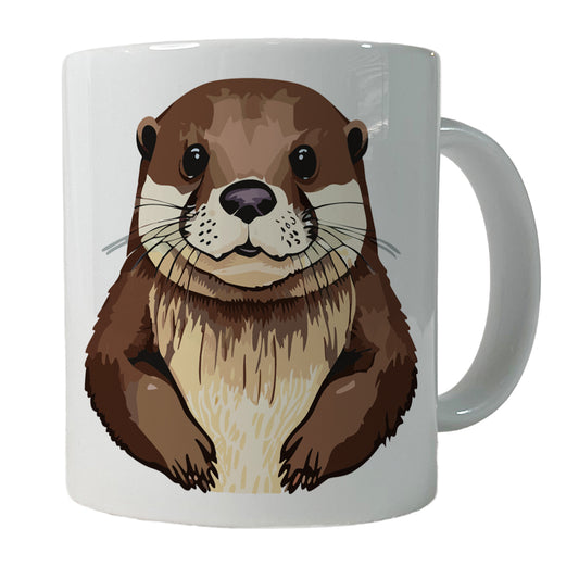 Otter Cute Staring Ceramic Tea Coffee Mug Cup - 11oz