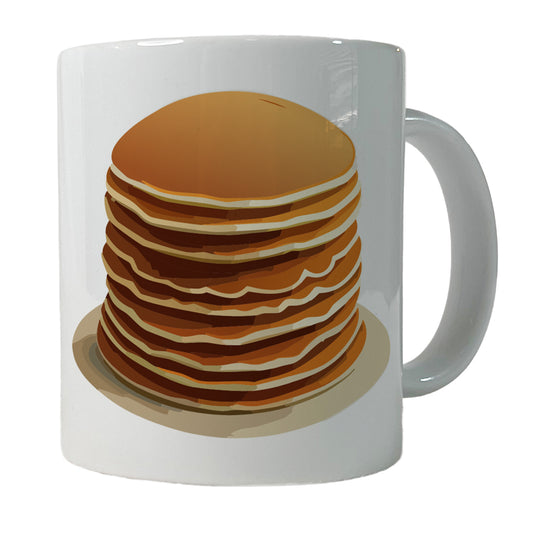 Pancakes Stack Breakfast Brunch Food Ceramic Tea Coffee Mug Cup - 11oz