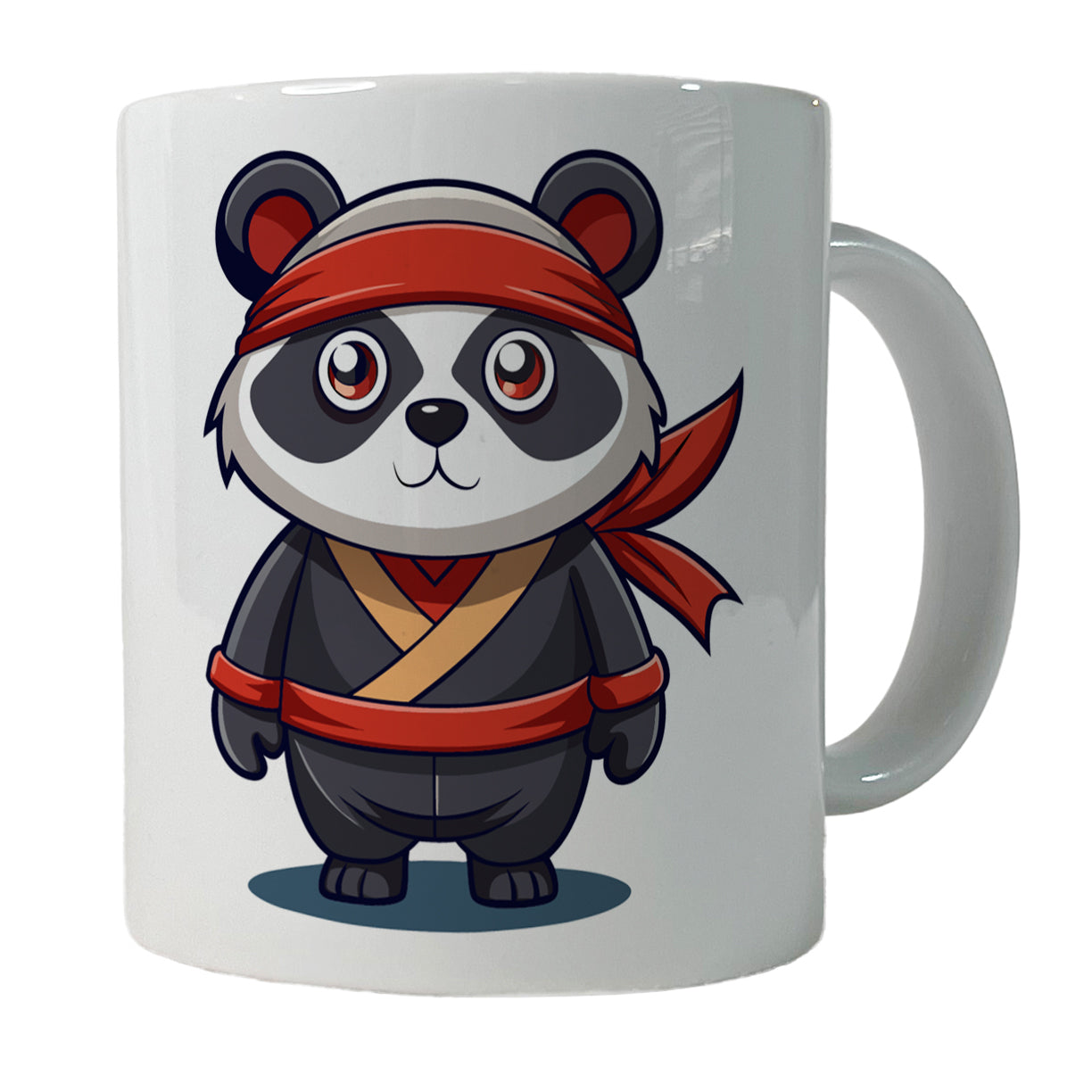 Panda Ninja Ceramic Tea Coffee Mug Cup - 11oz